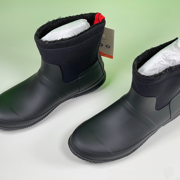 HUNTER MEN'S INSULATED ROLL TOP VEGAN SHEARLING BOOTS - Picture 3 of 6